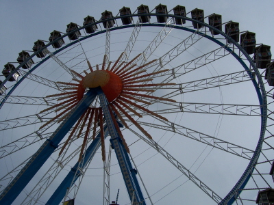 Das Riesnrad aus der N�he